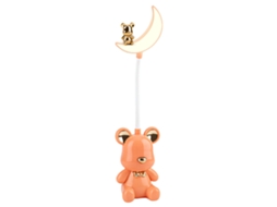 Luz noturna infantil de desenho animado, LED, suave, econômica, portátil, rosa S/MARCA