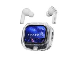 FONE BLUETOOTH Branco Tela LCD Táctil 20+ Idiomas Cancelamento Ruído YANYXR