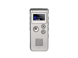 Gravador De Áudio Digital Multifuncional De 8gb Com Mp3 Player É Ideal Para Gravar Entrevistas, Conversas E Reuniões Yizhood (prata)