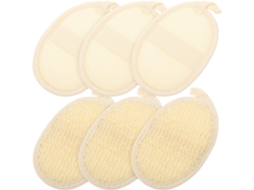 Conjunto De 6 Peças Buchas Vegetais Esfoliantes Naturais Para Uso Doméstico E Escova Corporal Bucha Vegetal