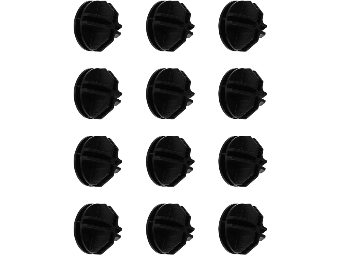 Imikeya Conjunto De 12-conectores Plástico Preto Para Cercado Filhotes Com Design Destacável Unir Painéis Gaiola Animais