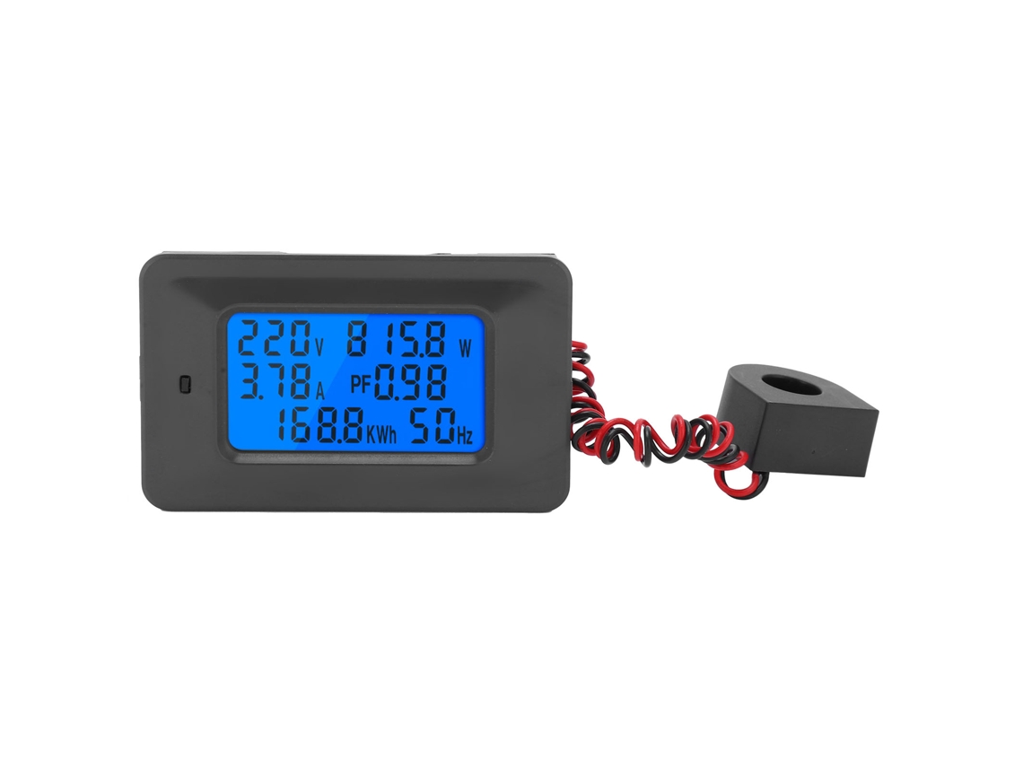 Monitor Elétrico Multifuncional Digital Medidor De Corrente Tensão Potência Energia 110‑250v