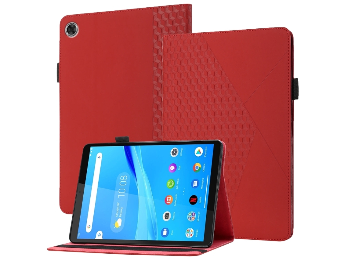 Capa De Couro Flip‑horizontal Halinuia Textura Losango, Ranhuras De Cartão E Suporte, Para Lenovo Tab M8 Hd 8505x