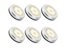 Luz noturna LED Nova Line com sensor de movimento, 6 peças, quente