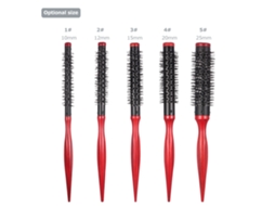2026 pincel Redondo de Pelo 10mm para Peinado Diy, Rulo Quiff, Peine de Nylon, Herramienta de Peluquería Y Estilo