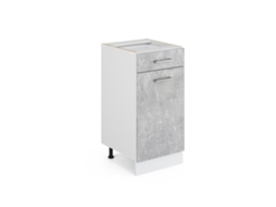 Móveis de cozinha R-Line, 40 cm sem bancada, Concreto, Vicco