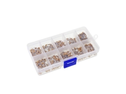 Kit Com 500 Capacitores Eletrolíticos Cerâmicos Multicamadas Monolíticos, 10 Valores, 0-1