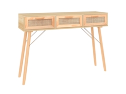 Mesa consola VIDAXL Marrom Madeira de pinho (105x30x75 cm)