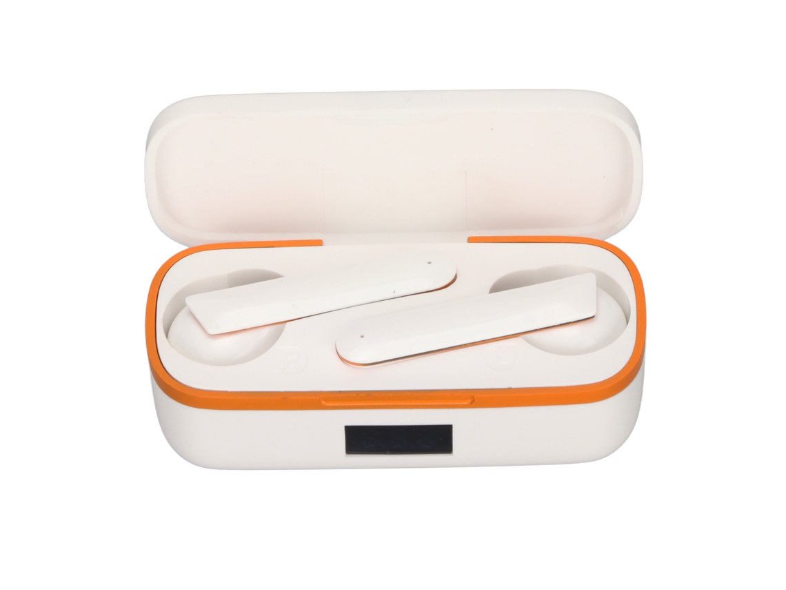 Fones De Ouvido Bluetooth Sem Fio Com Redução De Ruído, À Prova D'água E Estéreo Hifi Para Esportes Branco