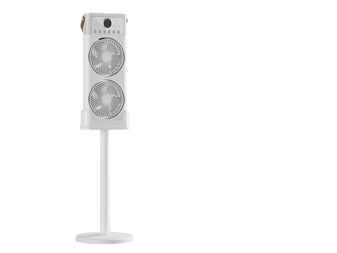 Laxiscreed Ventilador De Mesa Multifuncional Com Água, Ar E Controlo Remoto