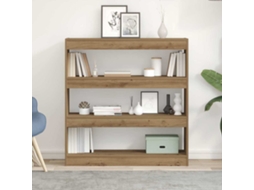Vidaxl Gabinete De Livros 3 Níveis 100 X 30 X 103 Cm