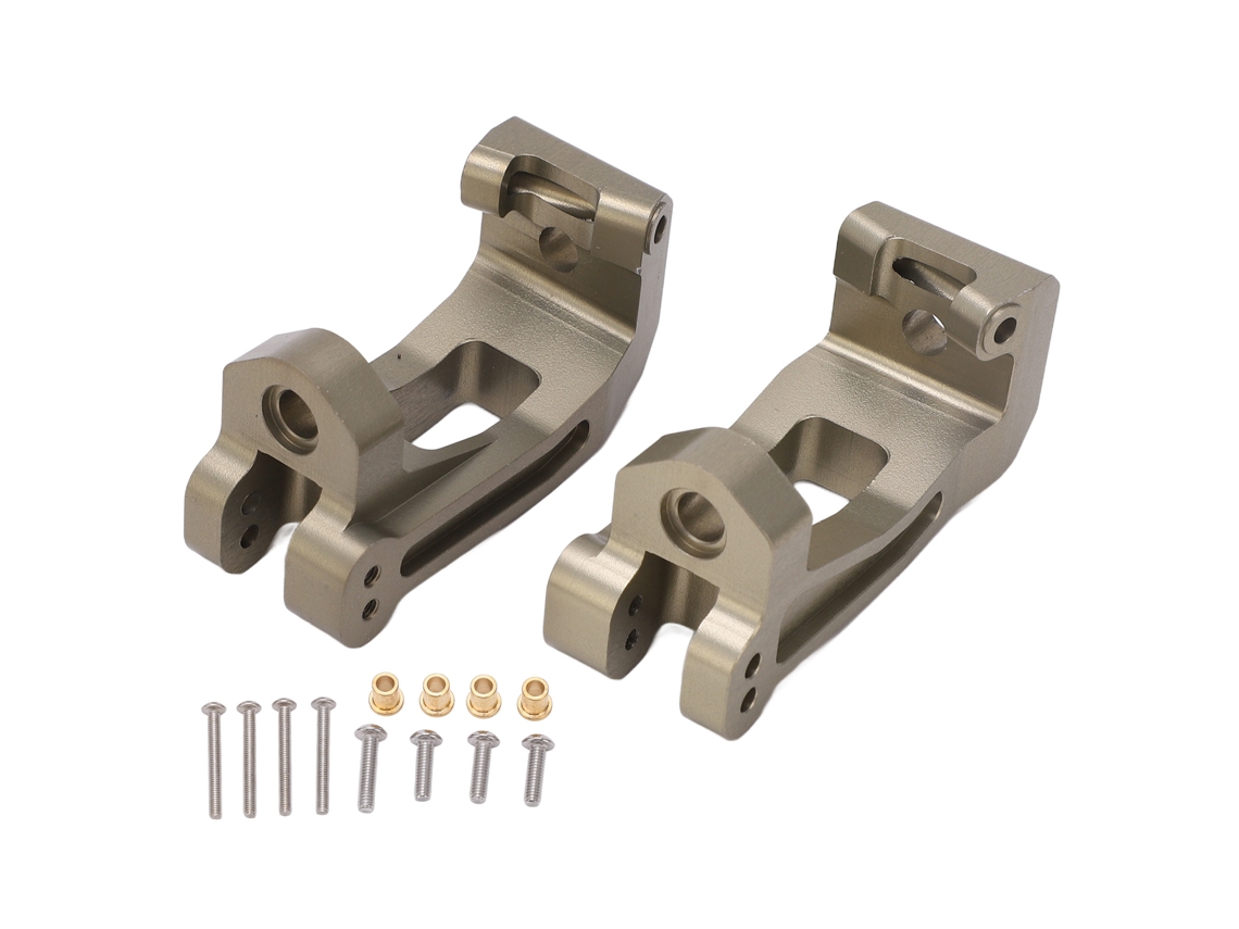 Bloco De Caster Dianteiro De Alumínio 2pcs 1/8 Para Traxxas Sledge Cart 95076-4 Cor Ti Acessório Rc