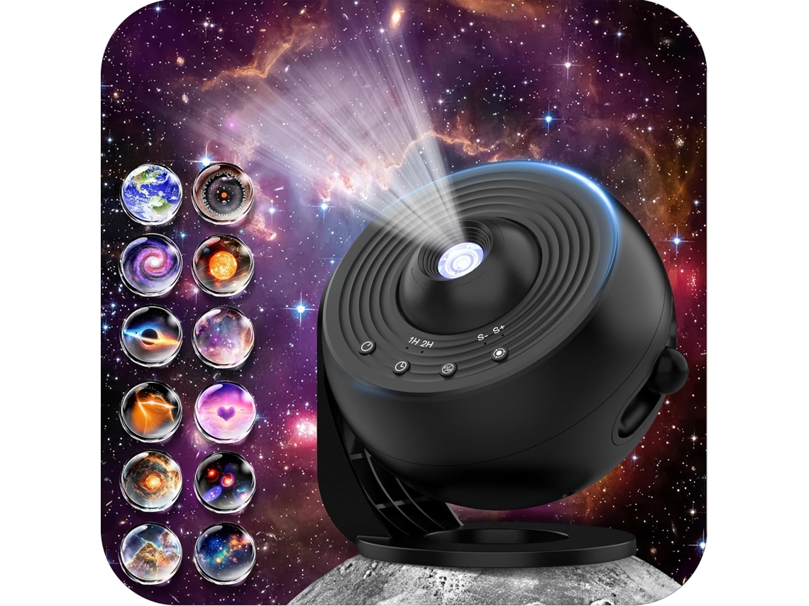 Projetor De Estrelas E Galáxia 12 Em 1 Com Disco De Projeção