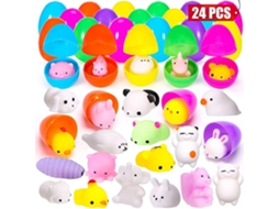 Conjunto De 24 Ovos De Plástico Laxiscreed Com Coelho E Brinquedos Para Páscoa E Festas Infantis