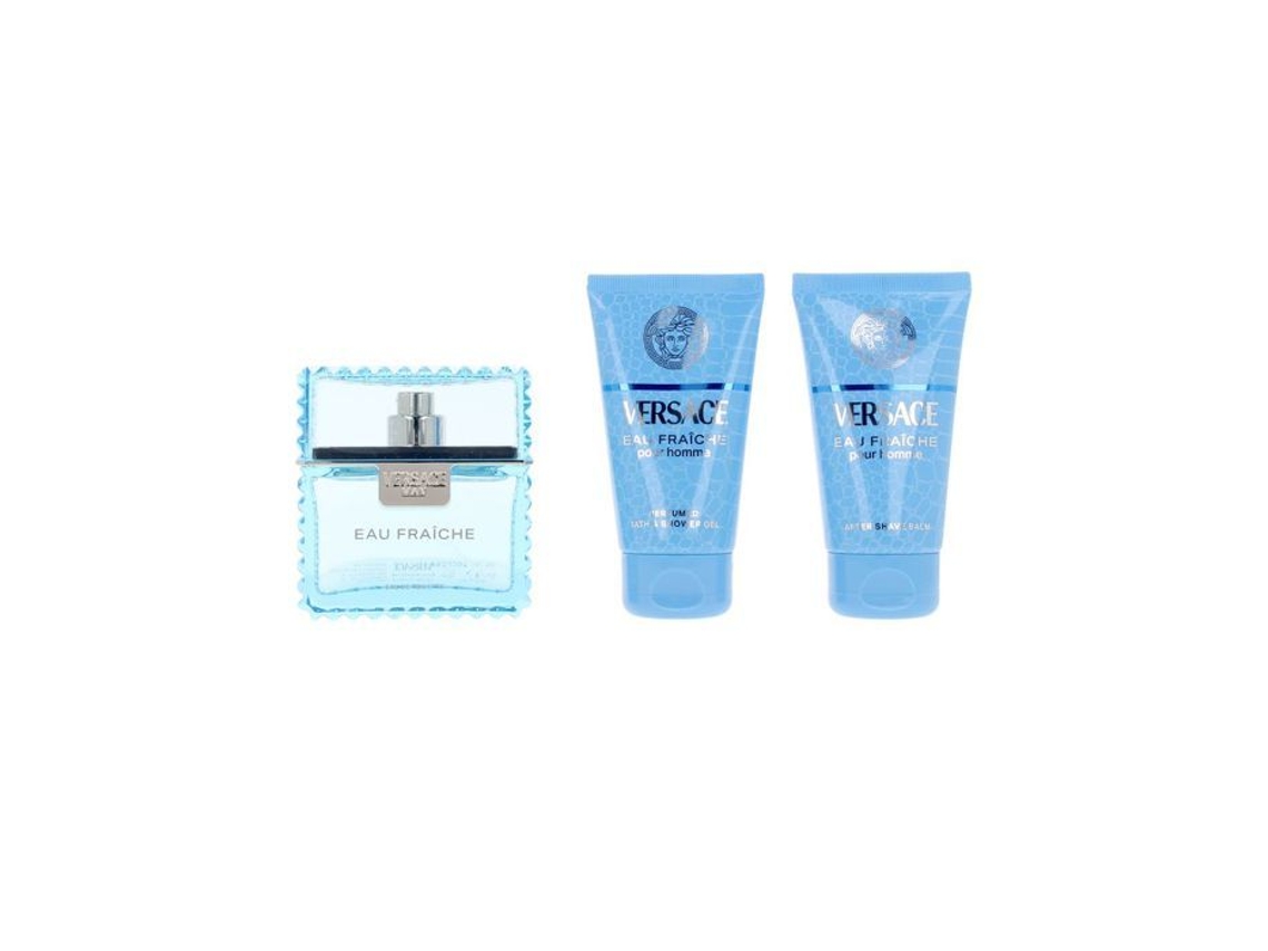 Coffret de Perfume VERSACE Man Eau Fraîche Eau de Toilette 50 ML + SG 50 ML + A/S BALM 50 ML