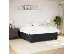 Vidaxl Estrutura De Cama Sem Colchão 180x200 Cm Veludo Preto