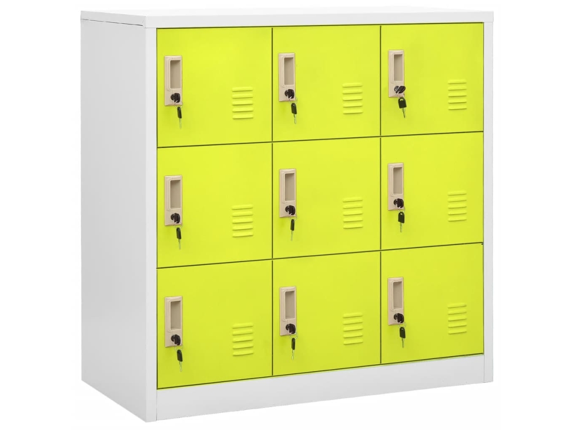 Locker Cabinet, Locker Cabinets Vidaxl Verde Aço (n/a)