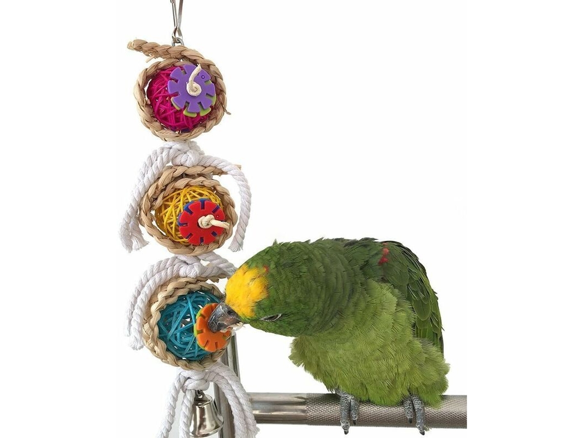Brinquedo para Gaiola de Periquitos, Papagaios, Calopsitas, Conures, Agapornis ou Cacatuas AQUAFORGE