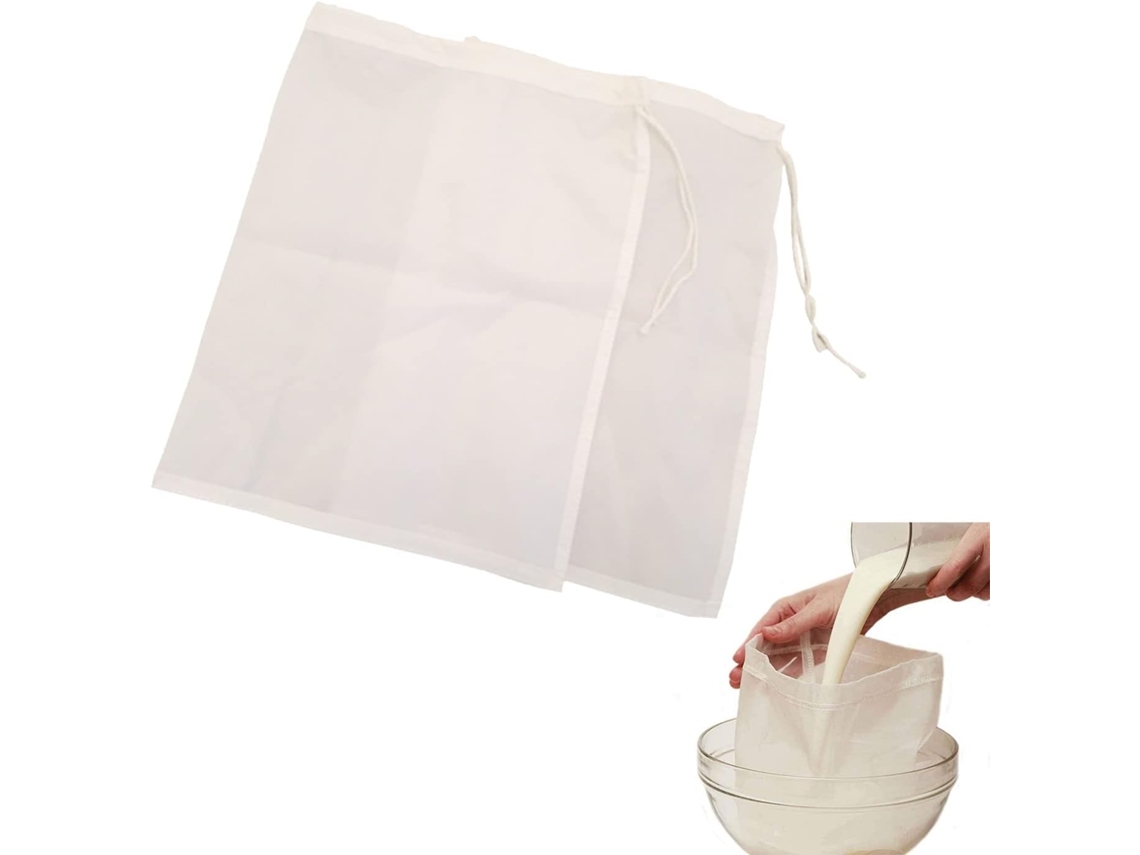 Saco Para Leite Vegetal, Filtrante, Filtro Coador, Alimentos, Frutas, Pano De Tecido, Malha, Nylon
