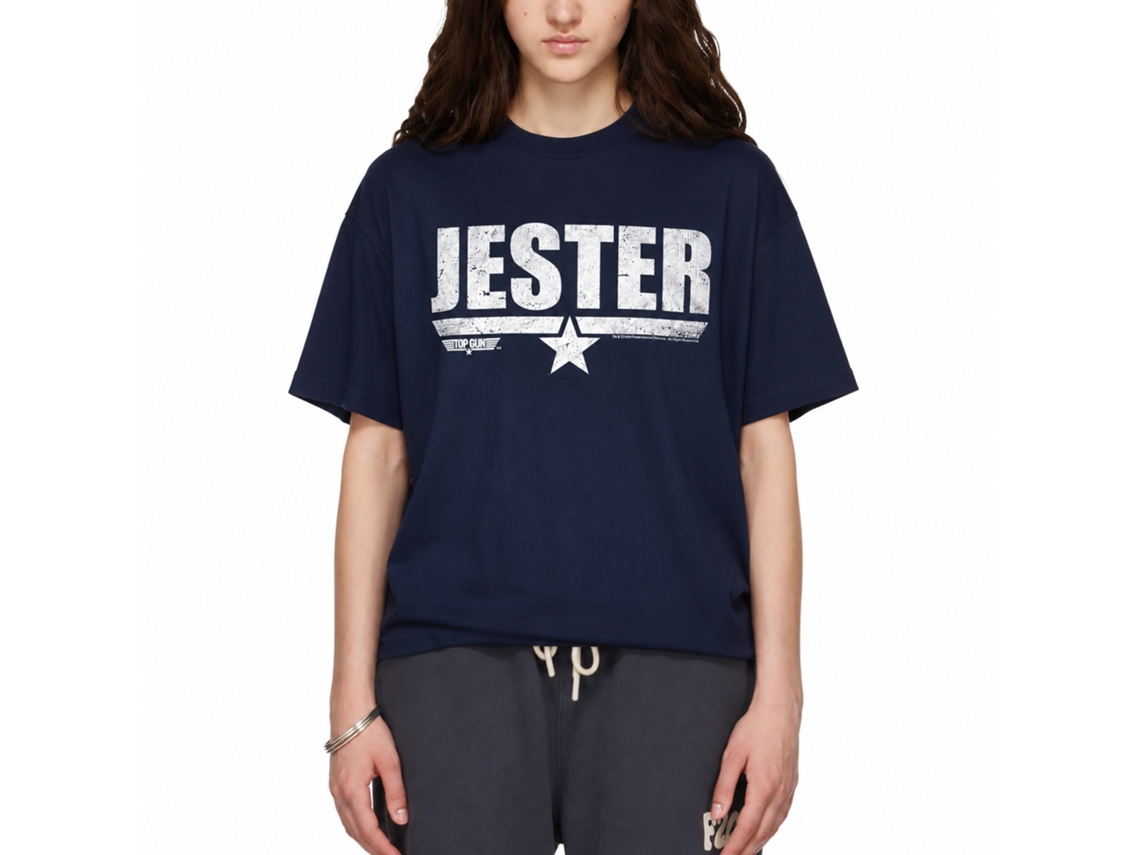 Rockinstone Top Gun Movie Jester Navy Adult T-shirt Size:xxl