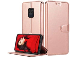 Capa Xiaomi Redmi Note 9 HONGWE. Livro Rosa