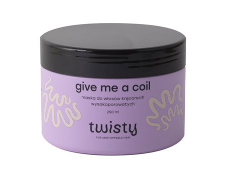 Máscara de tratamento para cabelos com alta porosidade Enhance Curl, 250ml Twisty