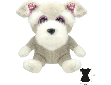 Peluche  Schnauzer (16 x 19 x 23 cm - Poliéster)