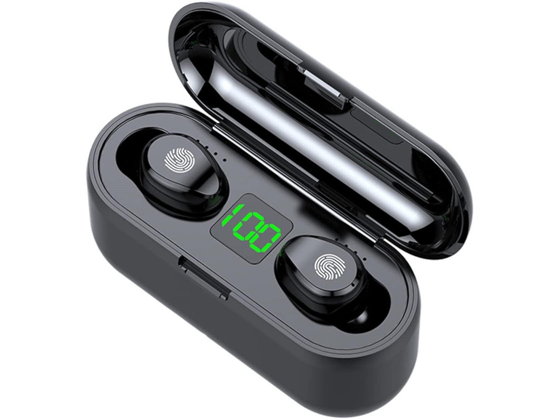 Fone Esportivo Sem Fio Bluetooth 5.1 IP7 À Prova D'água Estéreo Hd Microfone Duplo Redução Ruído Cvc8.0 Preto JIAPEI
