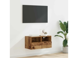 Vidaxl Armário De Tv De Parede 60 X 30 X 30 Cm Madeira Antiga