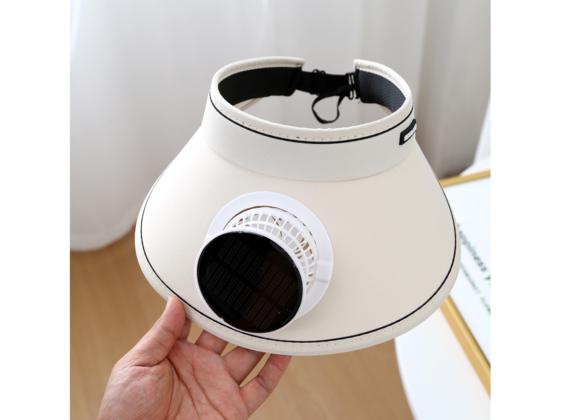 Chapéu de Sol Elétrico de Aba Larga com Ventilador MDUG (verde Militar)