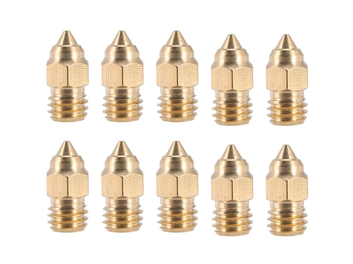 Conjunto De 10 Bicos Hotend De 0,4 Mm Da Série Cr, 6 Se Para Impressoras 3d Creality Cr, 10 V2, Cr, 6 Se, Ender, 3 E Ender, 5
