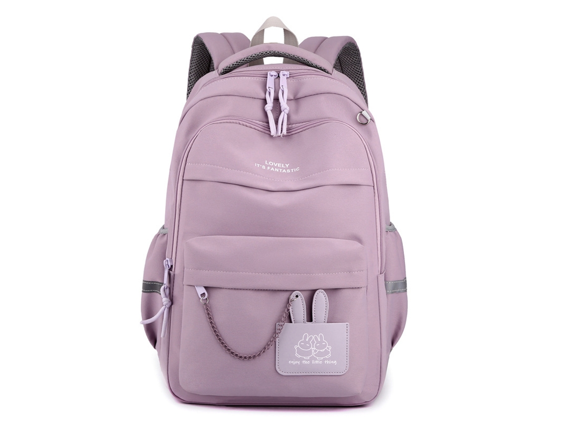 Mochila Escolar Leve E À Prova Dágua CUICH Roxa