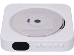 Leitor De Cd Portátil Poenvfpo Com Função De Repetição Ab Para Estudantes E Materiais Educacionais (branco)