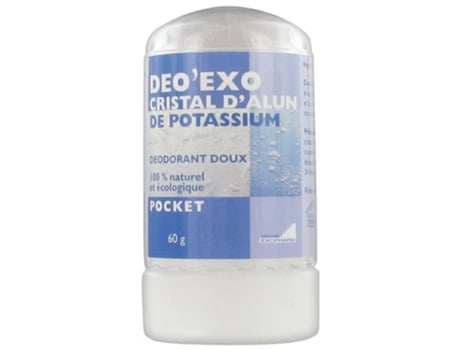 Deo'Exo Potássio Alúmen Cristal Bolso 60 G EXOPHARM