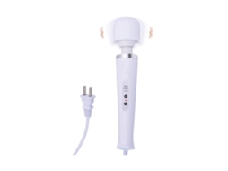 Poderoso massageador portátil sem fio com 10 configurações de pulso, massageador de terapia corporal total (branco)