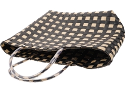 Cesta Grande De Vime Trançado À Mão, Bolsa De Mão Multifuncional E Leve Em Pvc Para Mulheres, Ideal Para Compras Na Praia.