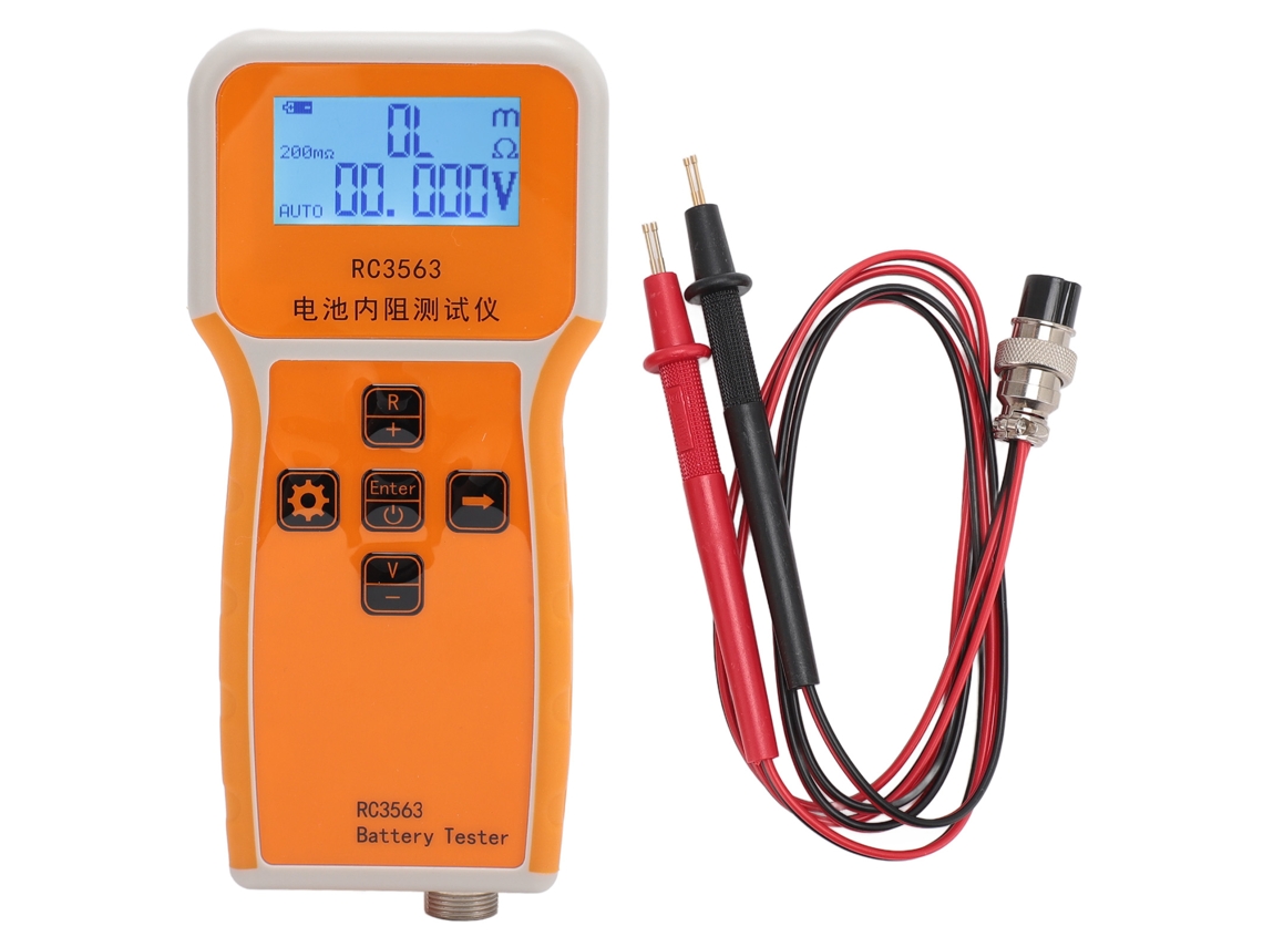 Aetheria tester de Resistência Interna de Bateria Rc3563 Portátil com Display Lcd Alta Precisão