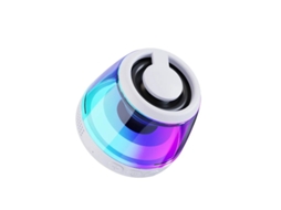 Alto Falante Magnético Bluetooth Portátil Pode Ser Usado Como Suporte De Telefone Sem Fio À Prova Dágua Externo Luz Rgb Branco Yizhood