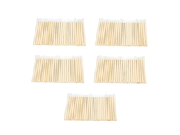 100 Pincéis Labiais Descartáveis com Cabo de Bambu, Ferramenta Portátil para Maquiagem, Bastão para Gloss Labial