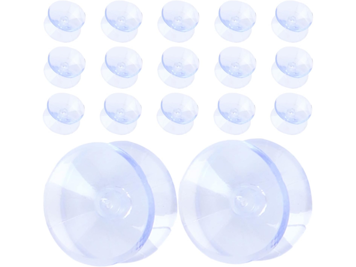 Ventosas Villcase Com 20 Unidades Em Pvc, Design Antiderrapante De Dupla Face Para Mesas Vidro E Espelhos, Uso Doméstico