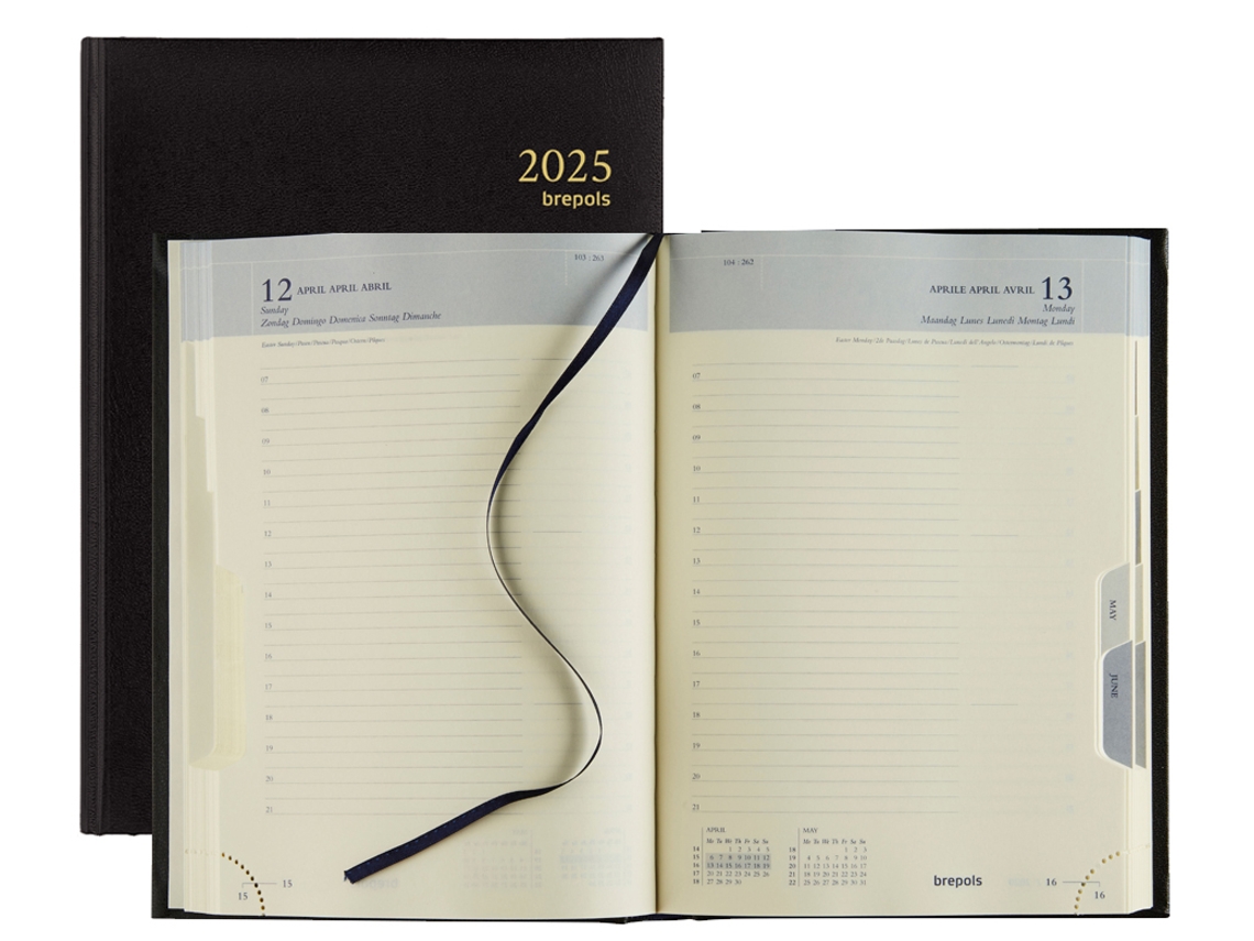 Calendário Do Livro BREPOLS Euro 2025 Preto