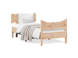 Cama Sem Colchão 75x190 Cm Madeira de Pinho Maciça MAISON EXCLUSIVE
