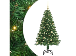 Conjunto 1 Luzes De Cordão Decorativas Vidaxl Verde Pvc (150 Cm)
