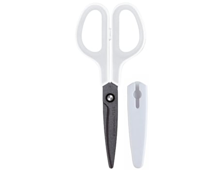 Tesoura Universal PLUS JAPAN Fitcut Curve Fluor Cinza/Branco