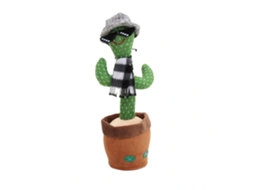 Peluche Interactivo Dancing Cactus Arzopa | Óculos De Sol | Repete Audição | 120 Canções