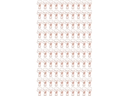 Clipes de papel em formato de coração, pequenos clipes de metal para organizar documentos na mesa, cor rosa.