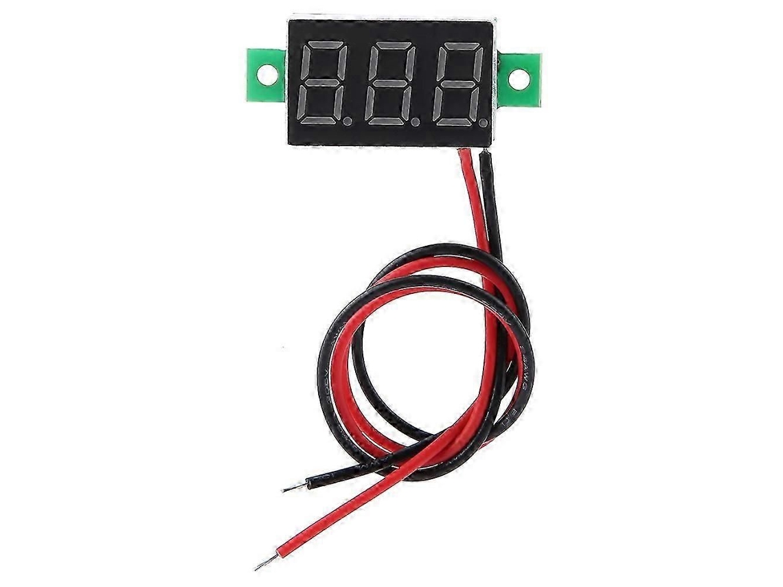 Voltímetro Digital 0,36 Polegadas, Dois Fios, Dc 2,5-30v, Medidor De Tensão Com Display Led Digital (verde)