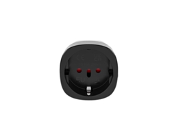 Adaptador De Viagem Ue Para Universal, Design Compacto, Preto