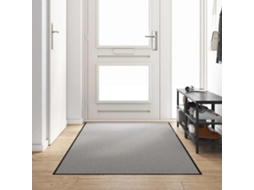 Vidaxl Tapete De Entrada Cinza E Preto 120 X 300 Cm 100% Poliamida