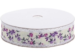 Fita De Renda Floral Roxa Magiclulu, Rolo De 18m, Em Poliéster, Macia E Versátil Para Decorações De Laços Guirlandas Em